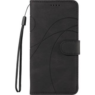 Samsung Galaxy S24 Ultra PU Læder Flip Cover m. Pung & Strop - Sort