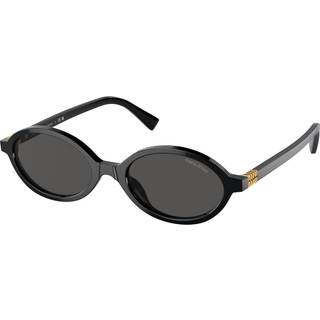 Miu Miu MU04ZSF Asian Fit 1AB5S0 50 Solbriller Kvinder Black - Black - 50mm