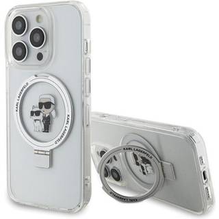 Karl Lagerfeld Ring Stand Karl&Choupette MagSafecover til iPhone 13 Pro Max - hvid