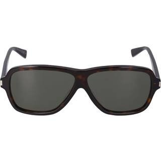 SAINT LAURENT Mand SL 609 CAROLYN 002 Solbriller Acetat Havana Grå Pilot Normal
