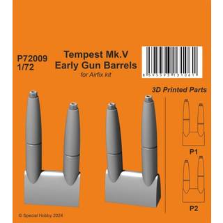 Tempest Mk.V Early Gun Barrels 1/72