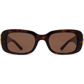 Balenciaga Kvinde BB0310SK 002 Solbriller Acetat Havana Brun Firkantet