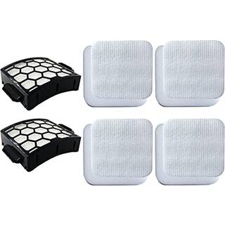 Dttery Filter Udskiftning til hajrotator Navigator Lift-Away Adv Duoclean PowerFins lodret vakuum LA502 LA322 LA301 LA300 Del XFFK320 XHF320 4 Fo