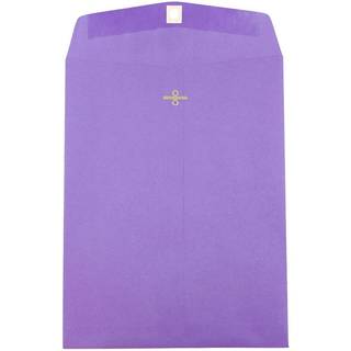 Jampapir 9 x 12 farvede konvolutter med lukning af l?s - violet lilla genanvendt - 50/pakke