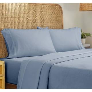 California Design Den Queen Size Organic Cotton Sheets Gots Certified - Percale Sheets Queen - Soft Cooling Sheets - Deep Pockets - 4 Pit Organic