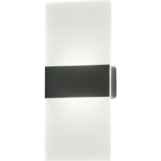 Magnetics LED-væglampe, sort, 22,5 cm høj