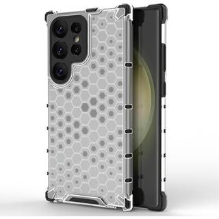 Samsung Galaxy S24 Ultra Hybrid Case - Honeycomb Grå