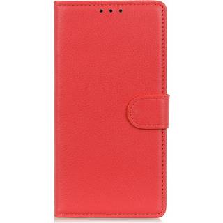 Xiaomi 14 Pro Litchi Læder Flip Cover m. Pung - Rød