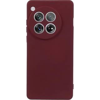 OnePlus 12 Fleksibelt Plastik Cover - Vinrød