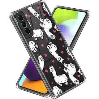 Samsung Galaxy S24 Fleksibelt Gennemsigtigt Cover m. Print - Forelsket Lama