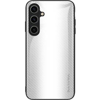 Samsung Galaxy A55 (5G) Bagside Cover m. Glas Bagside - Hvid / Sort