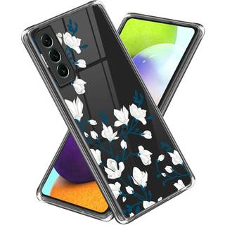 Samsung Galaxy S24 Fleksibelt Gennemsigtigt Cover m. Print - Blomster