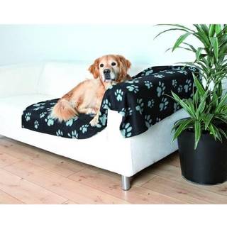 Barney vliestæppe 150x100 sort/grå
