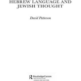 Hebrew Language and Jewish Thought