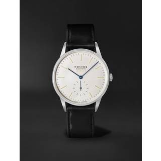 NOMOS Glashütte - Orion Neomatik Automatic 38.5 Stainless Steel and Leather Watch, Ref. No. 345.S1 - Men - Silver
