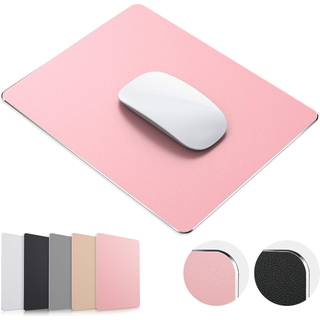 Jedia Mouse Pad Rose Gold Hard Metal Aluminium Mouse Pad Premium dobbelt-side Vandt?t hurtig og n?jagtig kontrolmousepad til kontor hjem og spil