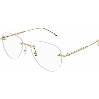 Montblanc MB0312O Asian Fit 002 55 Briller Mænd Guld - Gold - 55mm