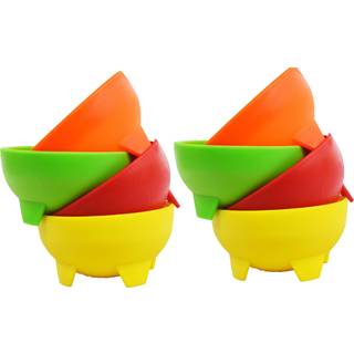Black Duck Brand Set med 8 Multi Color 4,5 """" Diameter 12 oz Salsa Bowls - Serveringsskåle - Dyppende skåle