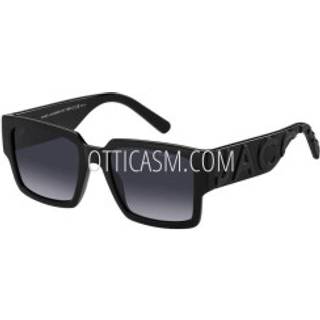 Marc Jacobs Unisex MARC 739/S 08A/9O Solbriller Injiceret Sort Grå Firkantet Skygge