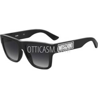 Moschino Mand MOS167/S 807/9O Solbriller Acetat Sort Grå Firkantet Skygge