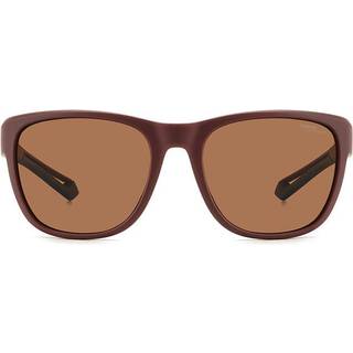 Polaroid PLD 7051/S Polarized 7BL/47 57 Solbriller Mænd Burgunder - Matte Burgundy - 57mm