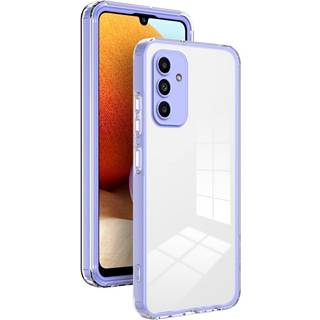 Samsung Galaxy A15 (5G) / A15 Hybrid Plastik Bagside Cover - Gennemsigtig / Lilla