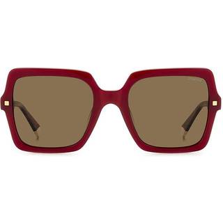 Polaroid Kvinde PLD 4165/S/X LHF/SP Solbriller Acetat Bordeaux Brun Firkantet Polariseret