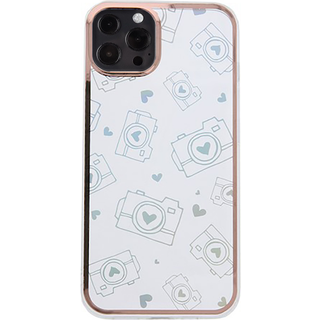 iPhone 13 Pro Hybrid Plastik Cover m. Holografisk Print - Kamera Motiv - Gennemsigtig