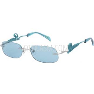 Barrow Unisex SBA013 ROUND GLASANT S27Y Solbriller Metal Palladium Lyseblå Geometrisk Normal