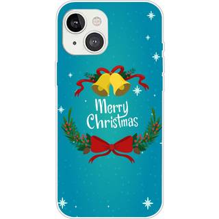 iPhone 15 Fleksibelt Plastik Jule Cover - Merry Christmas - Juleklokker
