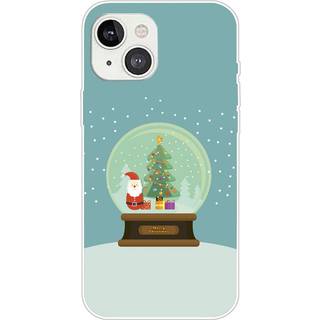 iPhone 15 Plus Fleksibelt Plast Bagside Jule Cover - Merry Christmas - Julekugle