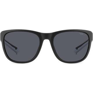 Polaroid Unisex PLD 7051/S 003/E3 Solbriller Polycarbonat Sort Grå Geometrisk Polariseret