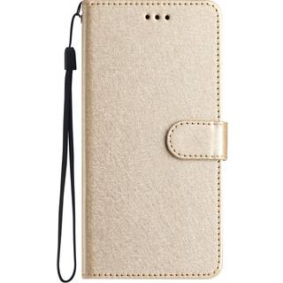 Samsung Galaxy A15 (5G) / A15 Læder Flip Cover m. Pung og Strop - Guld