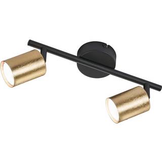 Moderne loftslampe guld inkl. LED 2-lys - Mark