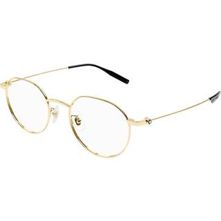 Montblanc Mand MB0317OA 002 Optiske stel Titanium Guld Transparent Rund