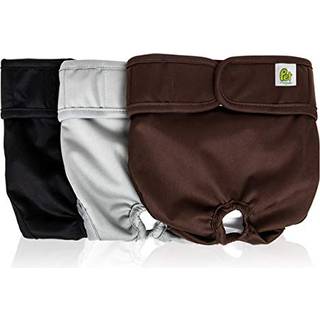 Pet Magasin Genanvendelige vaskbare hundebleer (pakke med 3) Meget absorberende med strk og fleksibel krog og lkke (original M (14 -19 talje))