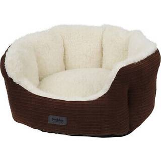 Komfort bed oval KAMBA - 55 x 50 x 21 cm - Brun