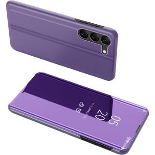 SKALO Samsung S23 Clear View Mirror Etui - Lilla