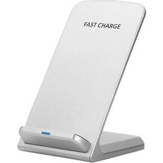 Z2 15W trådløs oplader til hurtig opladning af mobiltelefoner Vuggestativ til iPhone Samsung Huawei Xiaomi - hvid