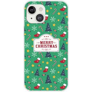 iPhone 15 Plus Fleksibelt Plast Bagside Jule Cover - Merry Christmas - Juletema