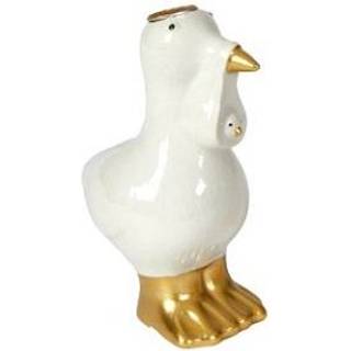 Lysestage til kertelys svane hvid