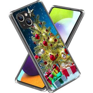 iPhone 15 Plus Fleksibelt Plast Jule Cover - Juletræ