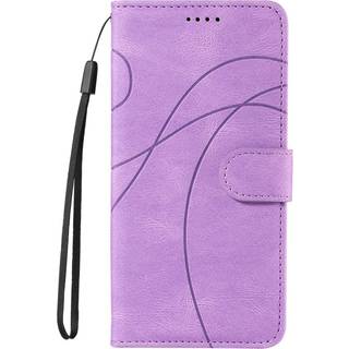Samsung Galaxy S24 Ultra PU Læder Flip Cover m. Pung & Strop - Lilla