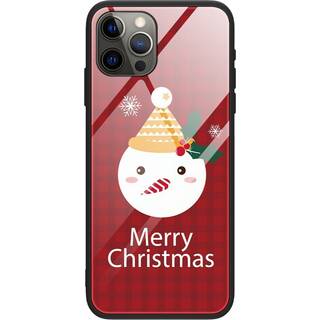 iPhone 15 Pro Jule Bagside Cover m. Glasbagside - Merry Christmas - Snemand