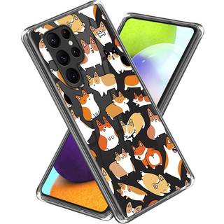 Samsung Galaxy S24 Ultra Fleksibelt Plastik Bagside Cover m. Motiv - Hunde