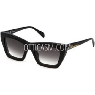 Blumarine Kvinde SBM830V 700 Solbriller Acetat Sort Grå Firkantet Normal Skygge