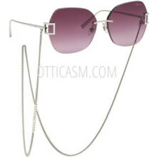 Chopard Kvinde IKCHG31 579 Solbriller Metal Palladium Violet Firkantet Antiblænding Skygge