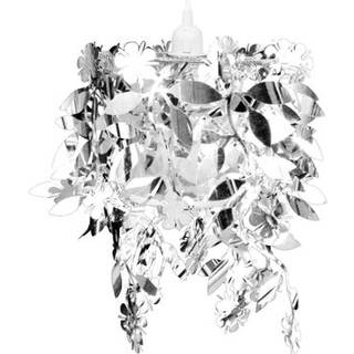 Blade Pailletter Vedhæng Lysekrone 21,5 x 30 cm Sølvfarvet