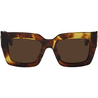 Bottega Veneta Kvinde Bottega Veneta BV1212S 005 Solbriller Acetat Havana Brun Firkantet
