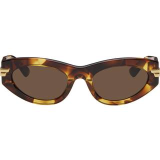 Bottega Veneta Kvinde BV1189S 005 Solbriller Acetat Havana Brun Cat Eye